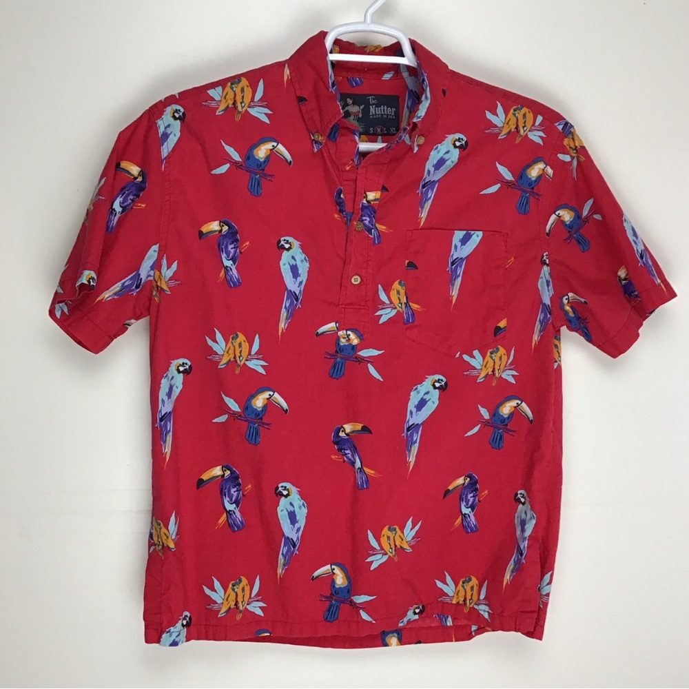 The Nutter mens made in USA short sleeve polo shirt medium